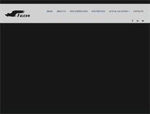 Tablet Screenshot of falcon-marine.com